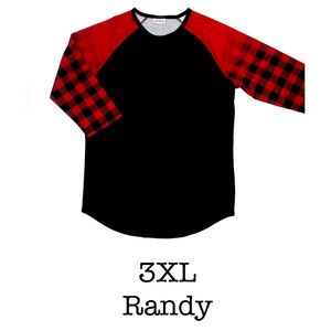 3XL LuLaRoe Randy baseball T BNWT